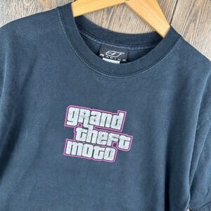 O'Neal Racing Grand Theft Moto Y2K T-Shirt Black Graphic Tee Men's Size Large